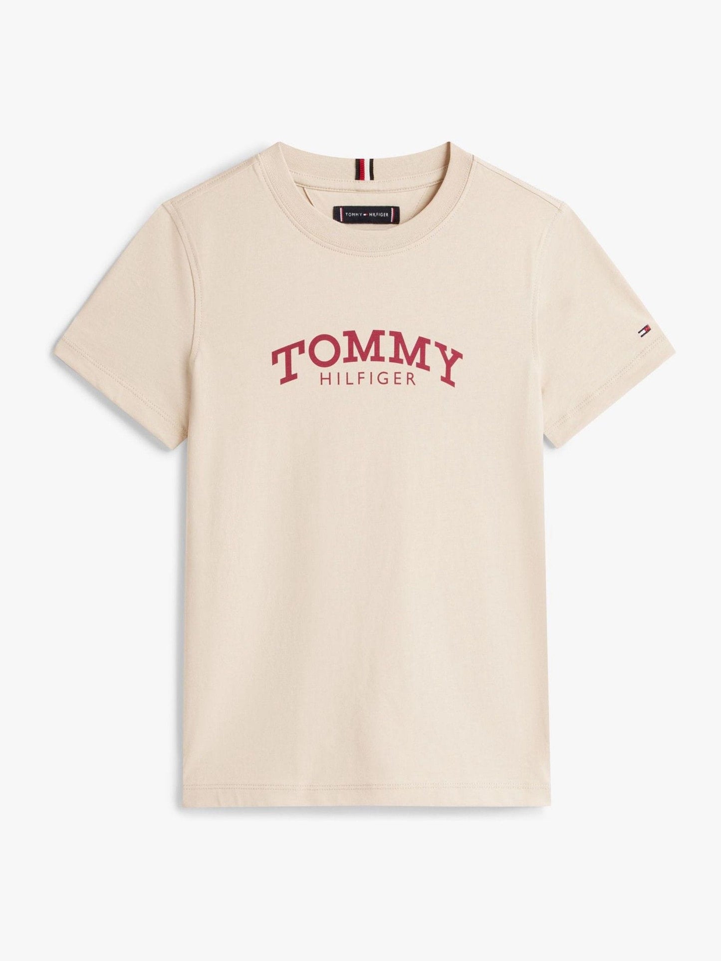 Tommy Hilfiger Brown Logo Print T-Shirt image 4