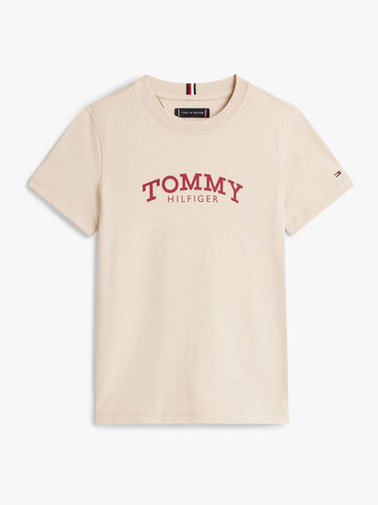 Tommy Hilfiger Brown Logo Print T-Shirt image 4