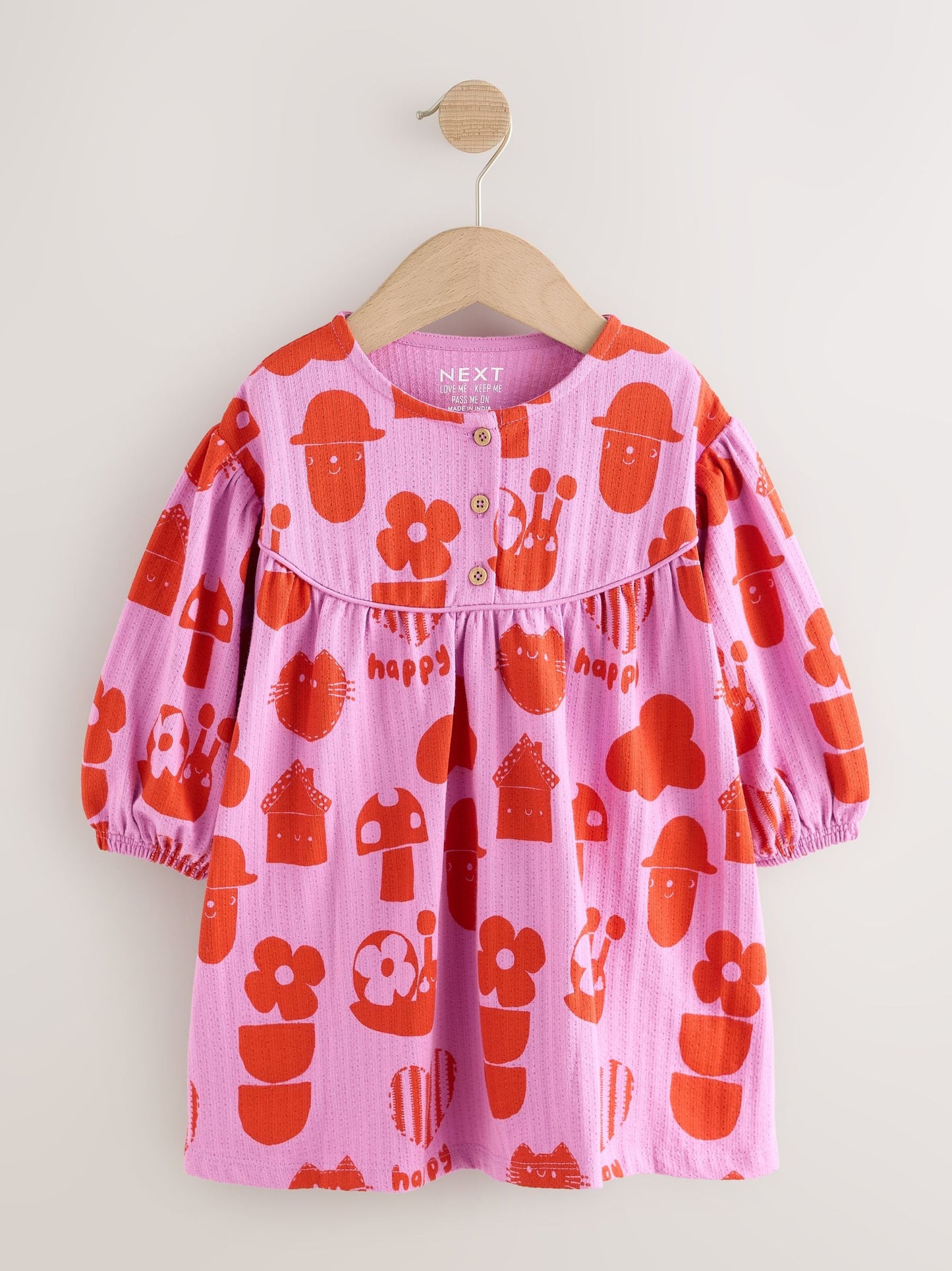 Dsiney Kidz - Purple Long Puff Sleeve Dress (3mths-7yrs) image 6