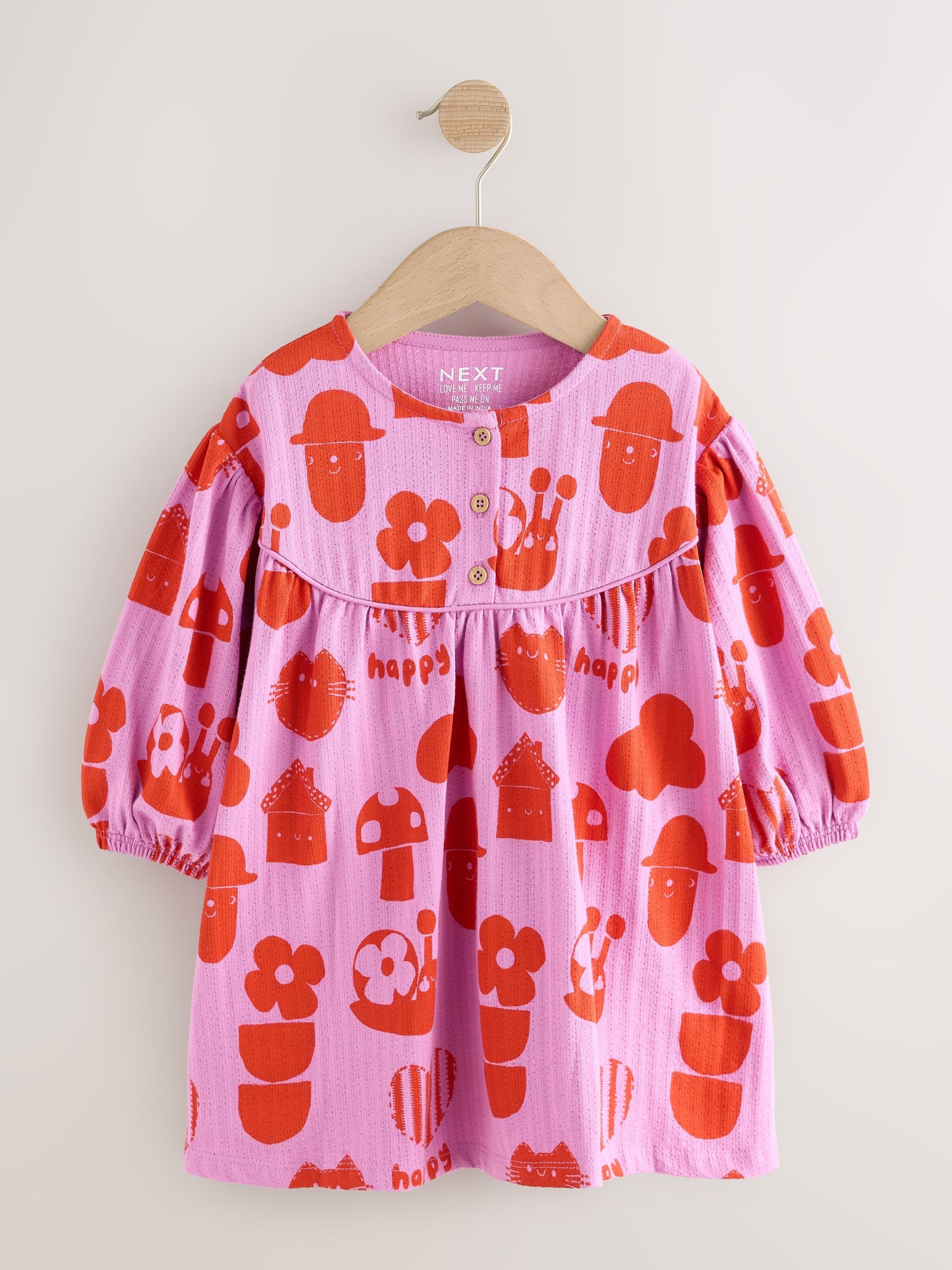 Dsiney Kidz - Purple Long Puff Sleeve Dress (3mths-7yrs) image 6