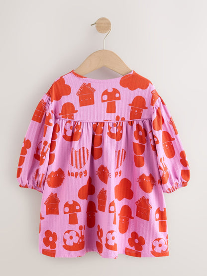 Dsiney Kidz - Purple Long Puff Sleeve Dress (3mths-7yrs) image 7