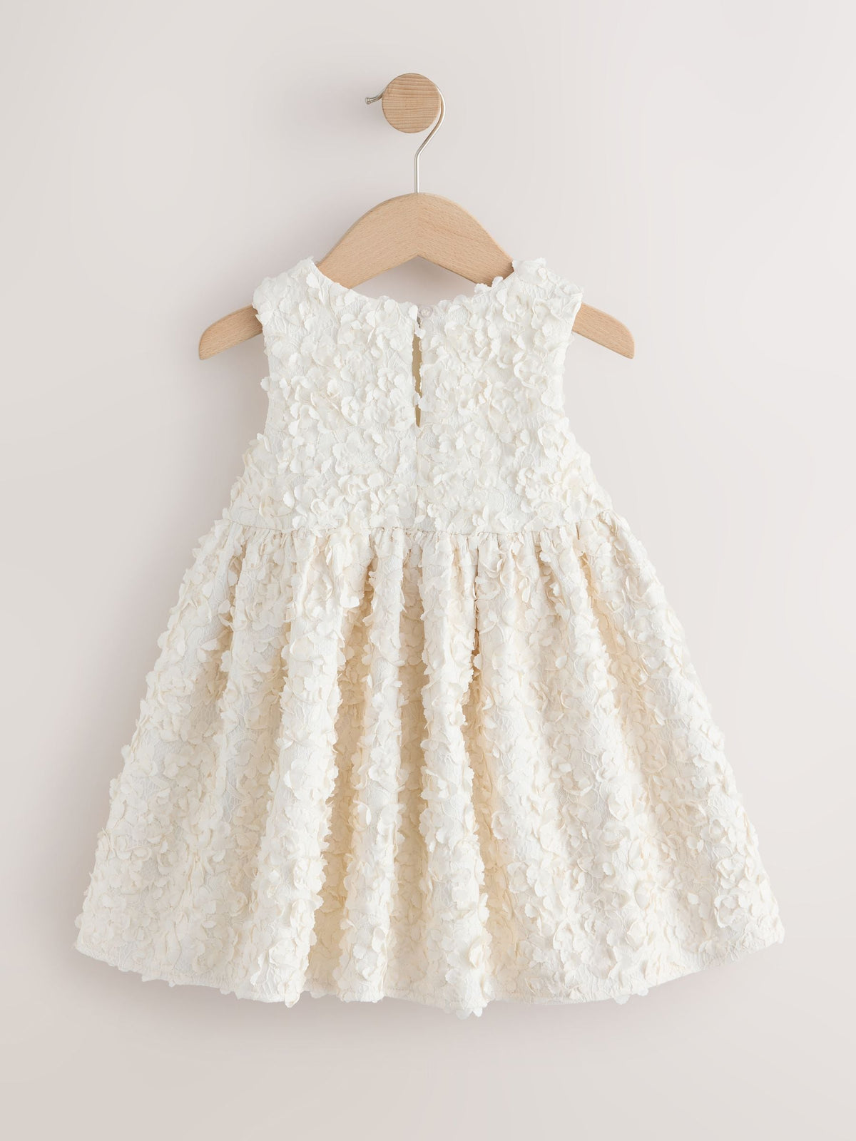 Dsiney Kidz - Ecru Sleeveless Scuba Textured Dress (3mths-7yrs) image 7