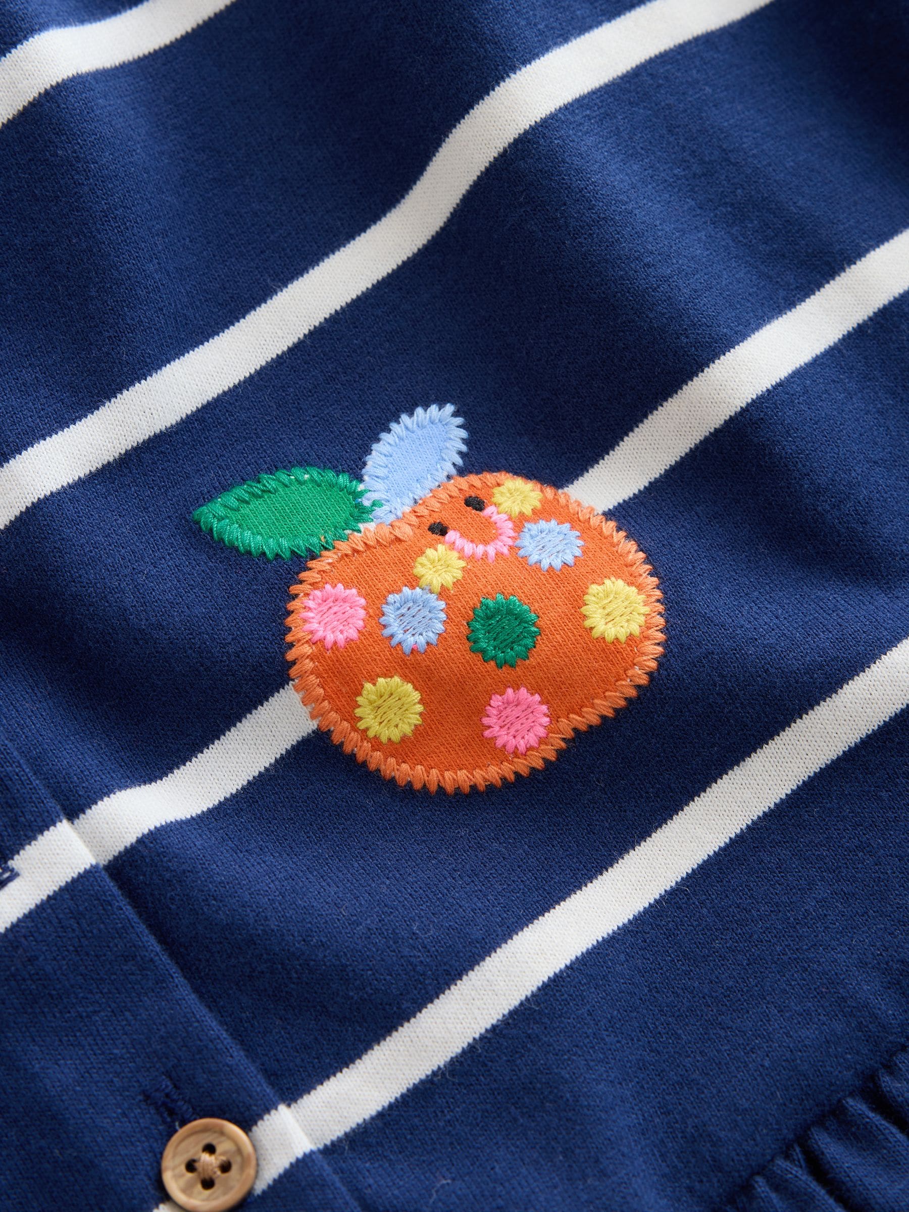 Dsiney Kidz - Navy Stripe Ladybird Long Sleeve Jersey Dress (3mths-7yrs) image 9