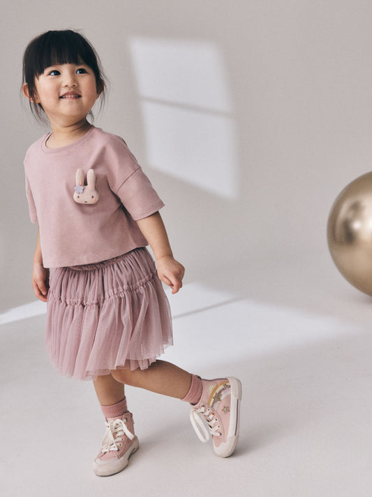 Dsiney Kidz - Pink Padded Bunny Short Sleeve Top and Tutu Skirt Set (3mths-7yrs) image 1