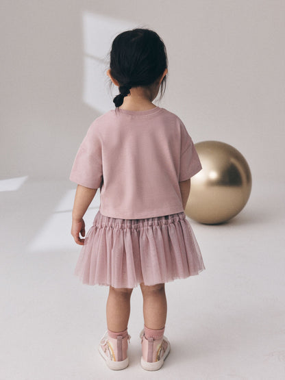 Pink Padded Bunny Short Sleeve Top and Tutu Skirt Set (3mths-7yrs) image 3