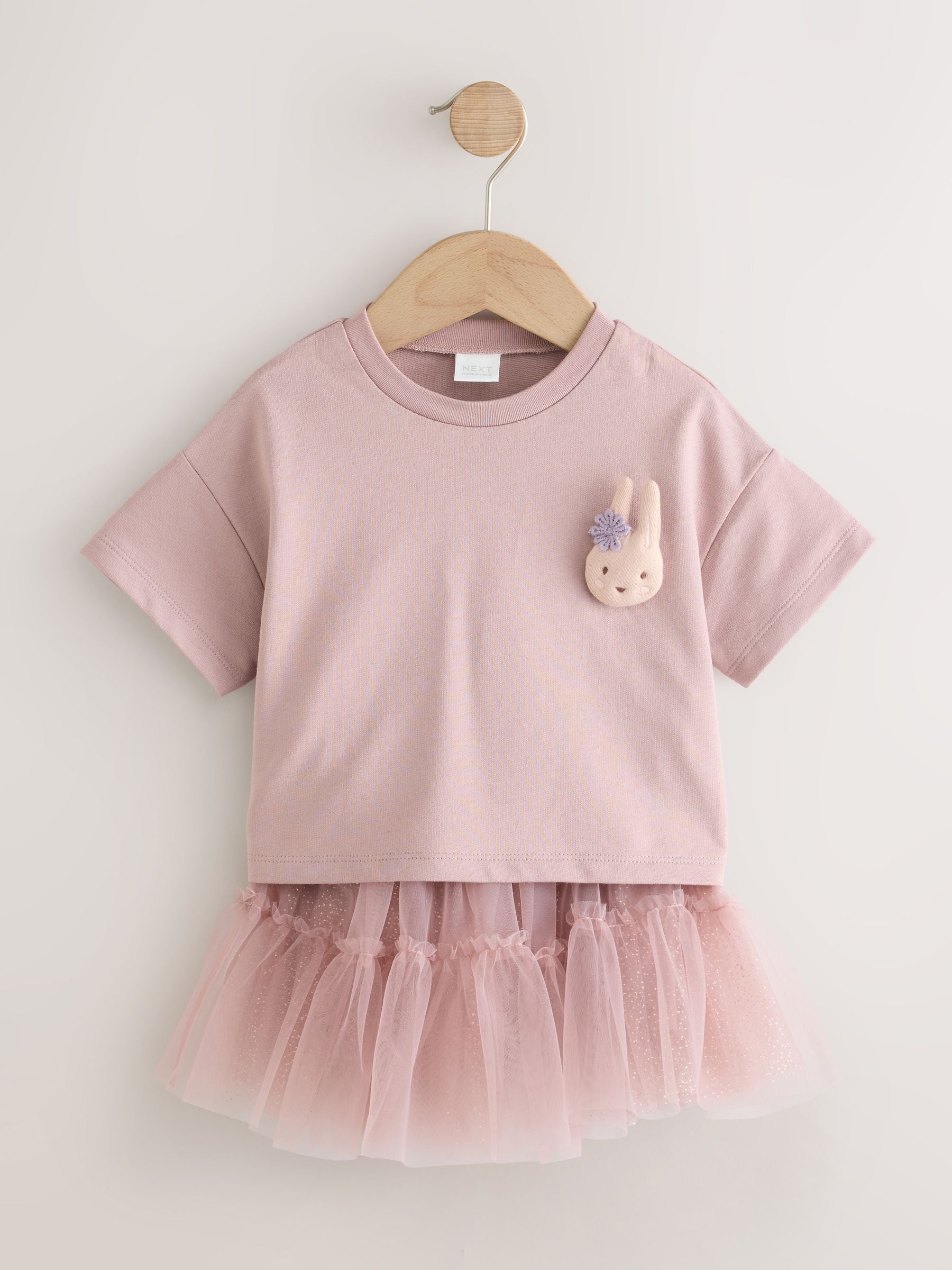Pink Padded Bunny Short Sleeve Top and Tutu Skirt Set (3mths-7yrs) image 6