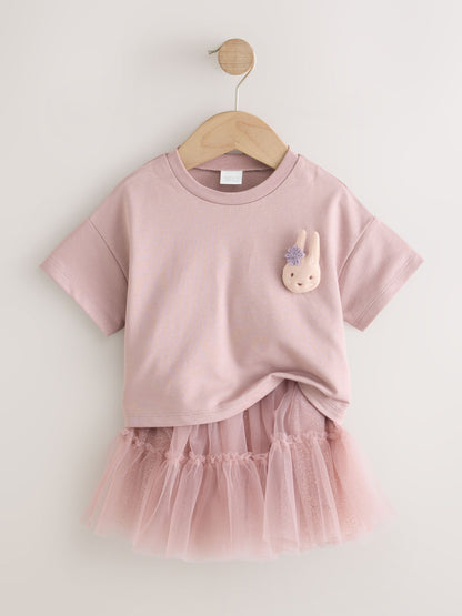 Pink Padded Bunny Short Sleeve Top and Tutu Skirt Set (3mths-7yrs) image 7