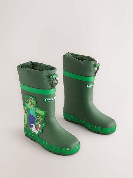 Green Minecraft Cuff Wellies image 1