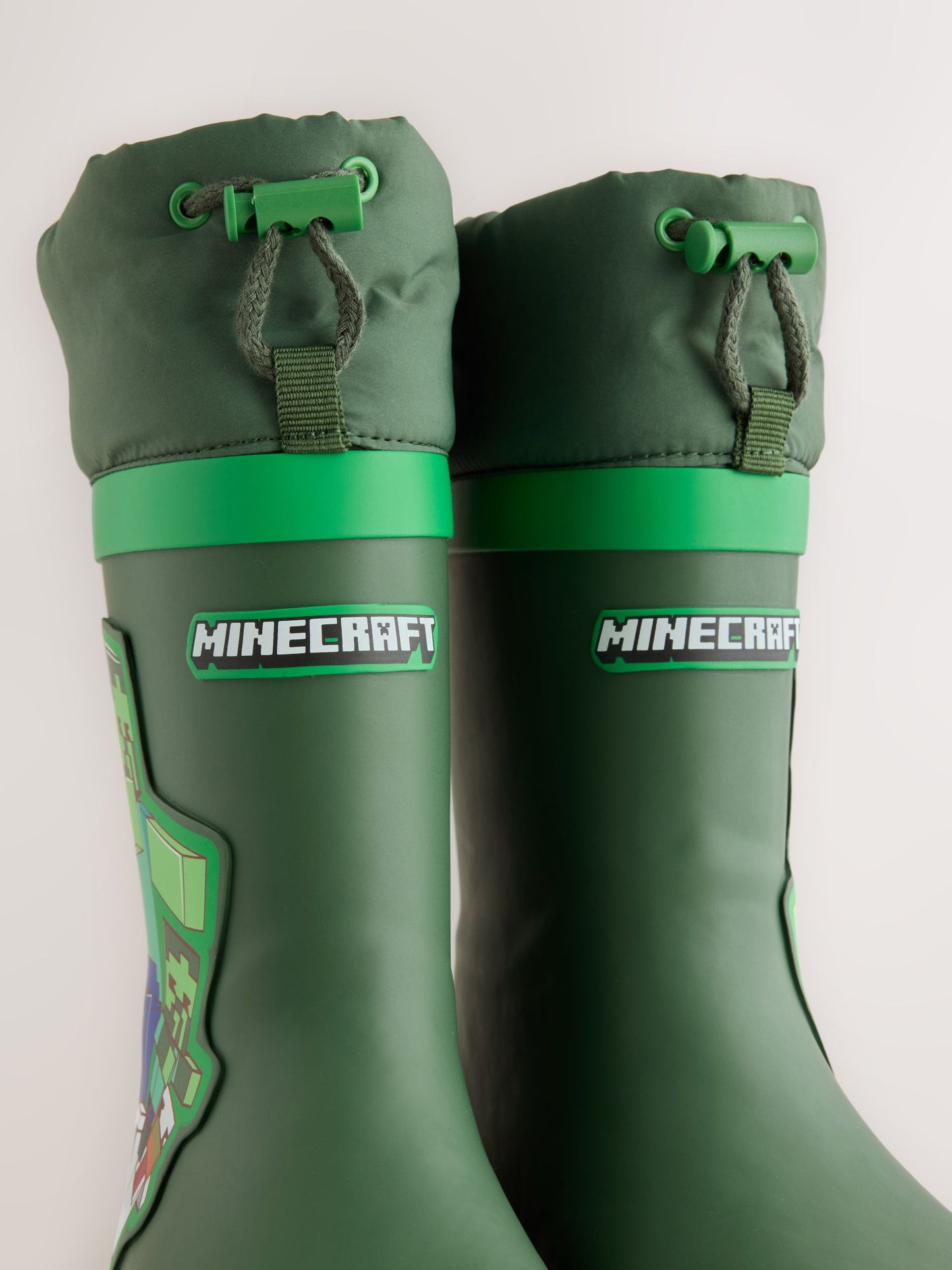 Green Minecraft Cuff Wellies image 3