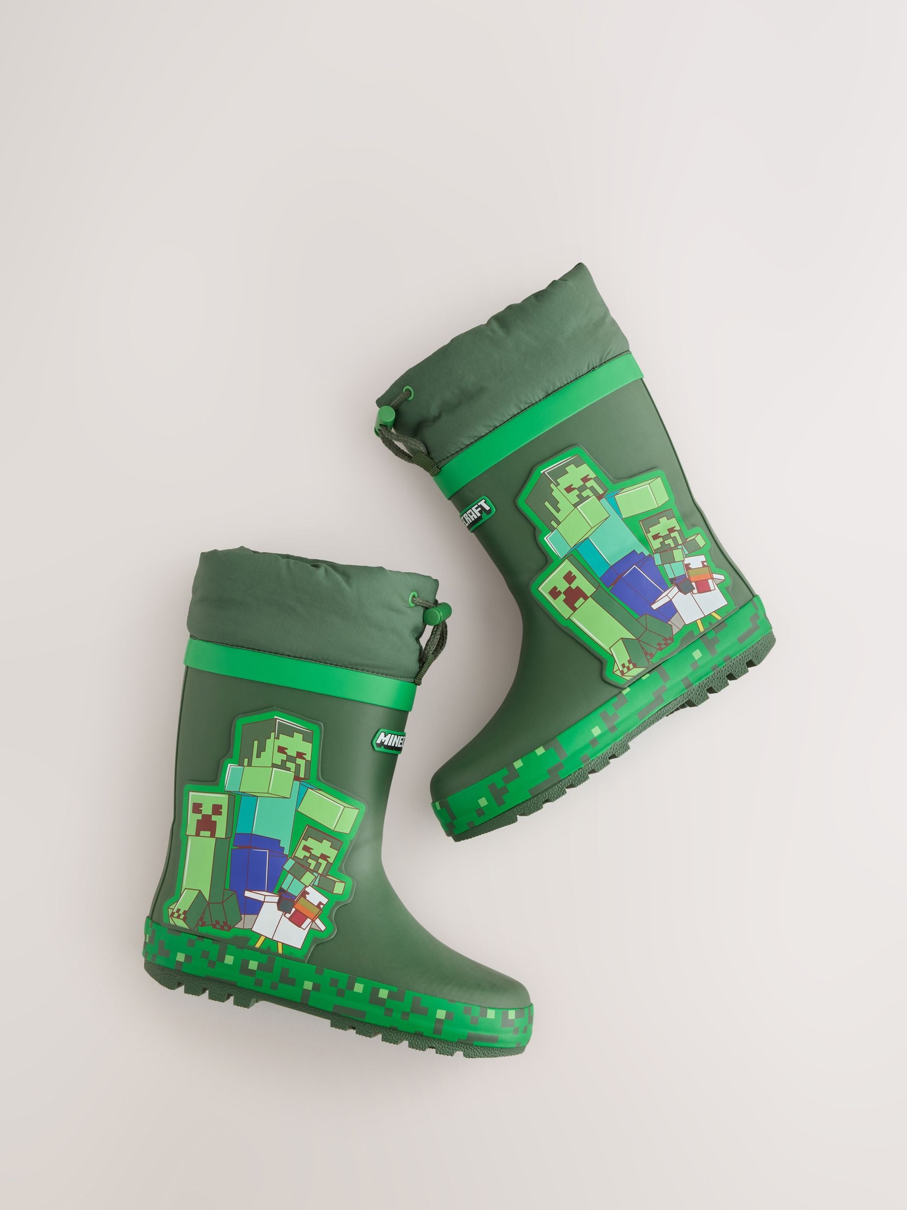 Green Minecraft Cuff Wellies image 5