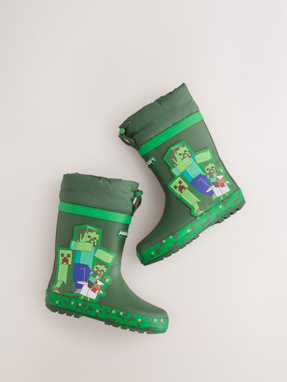 Green Minecraft Cuff Wellies image 5