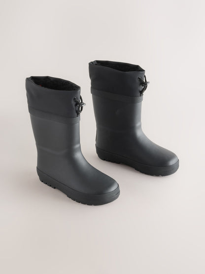 Black Adjustable Cuff Wellies image 1