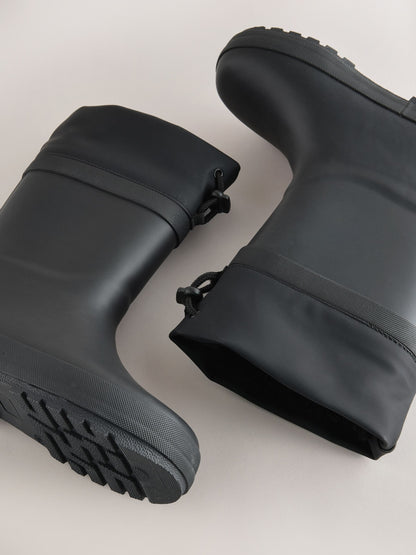 Black Adjustable Cuff Wellies image 5
