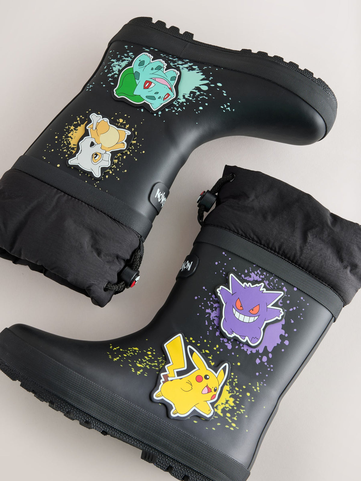 Black Pokemon Adjustable Cuff Wellies - image 5