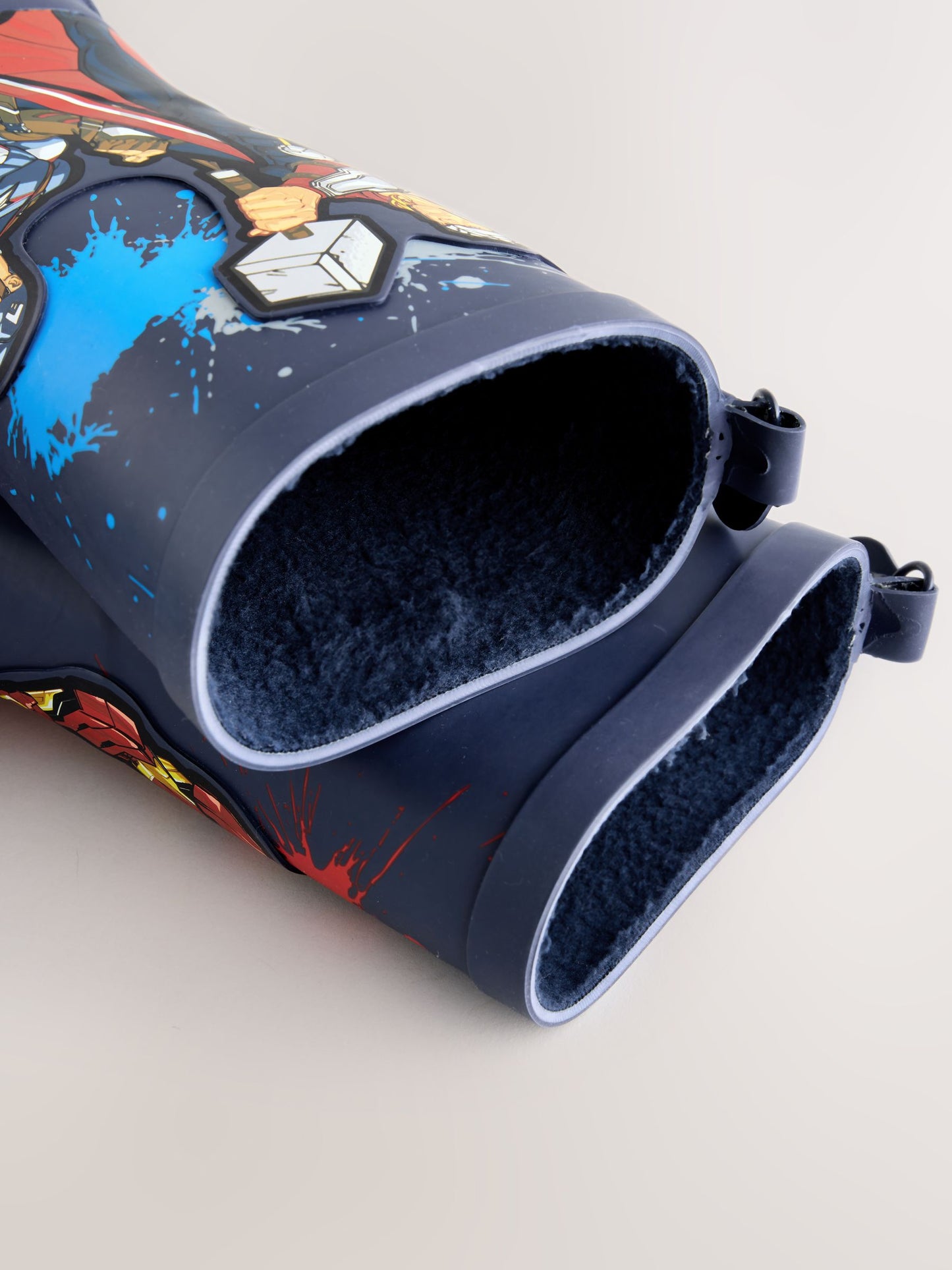 Navy Marvel Rubber Wellies image 5