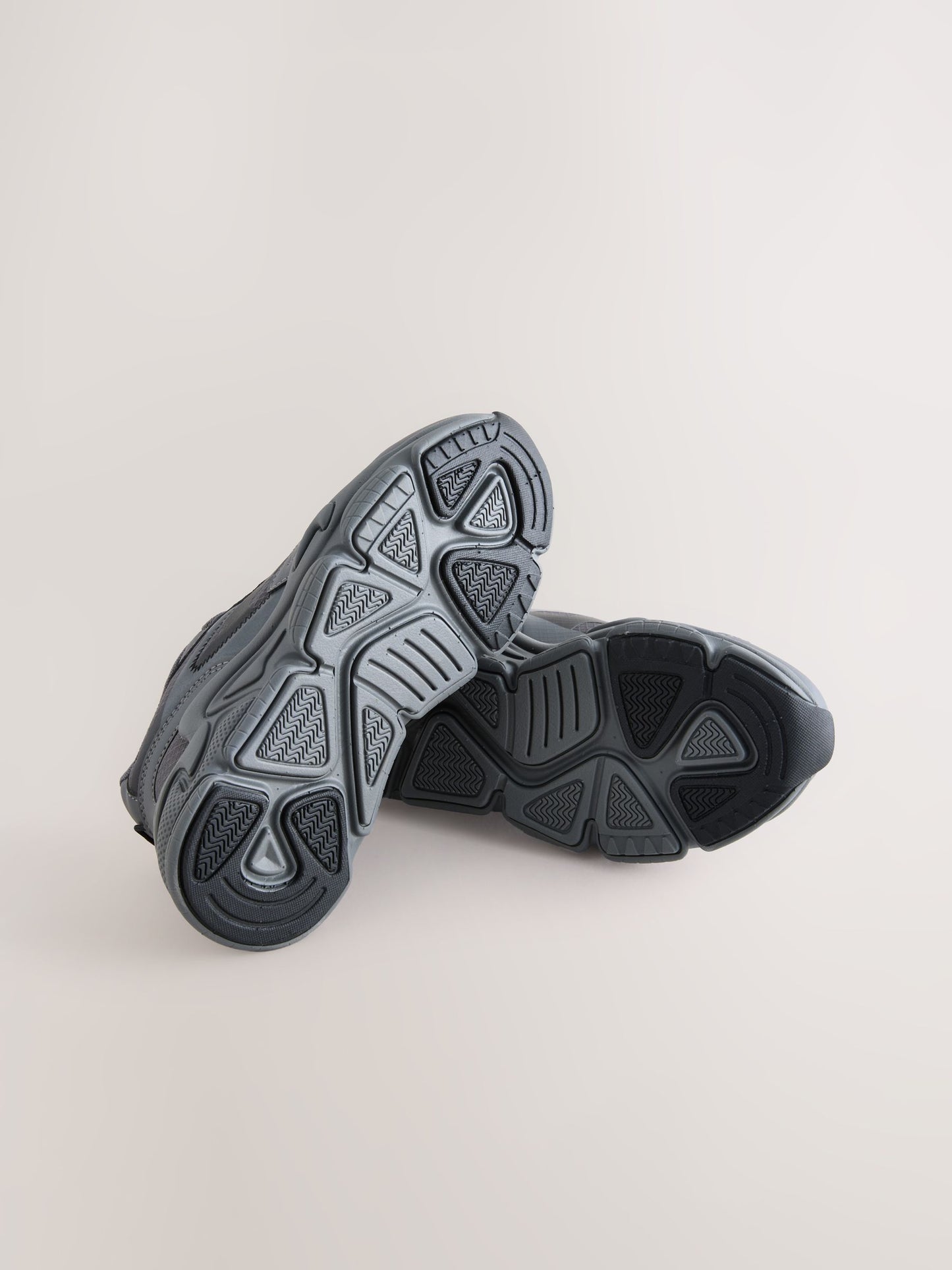 Grey Elastic Lace Trainers image 8