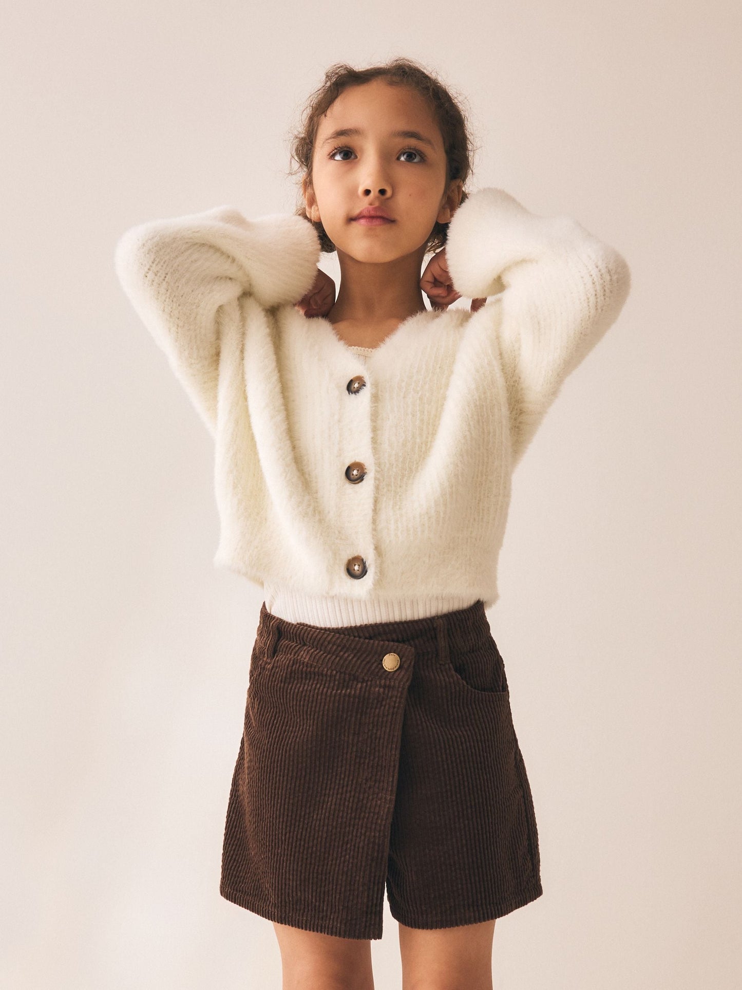 Dsiney Kidz - Chocolate Brown Cord Wrap Skort (3-16yrs) image 1
