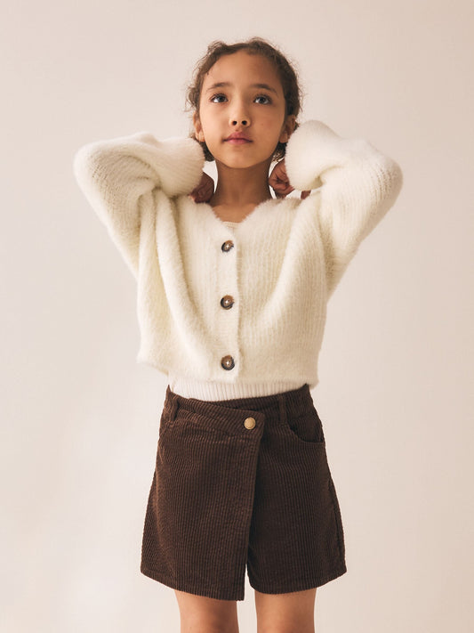 Dsiney Kidz - Chocolate Brown Cord Wrap Skort (3-16yrs) image 1