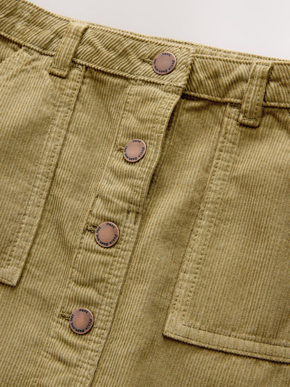 Dsiney Kidz - Khaki Green Cord Button Front Detail Skirt (3-16yrs) image 7