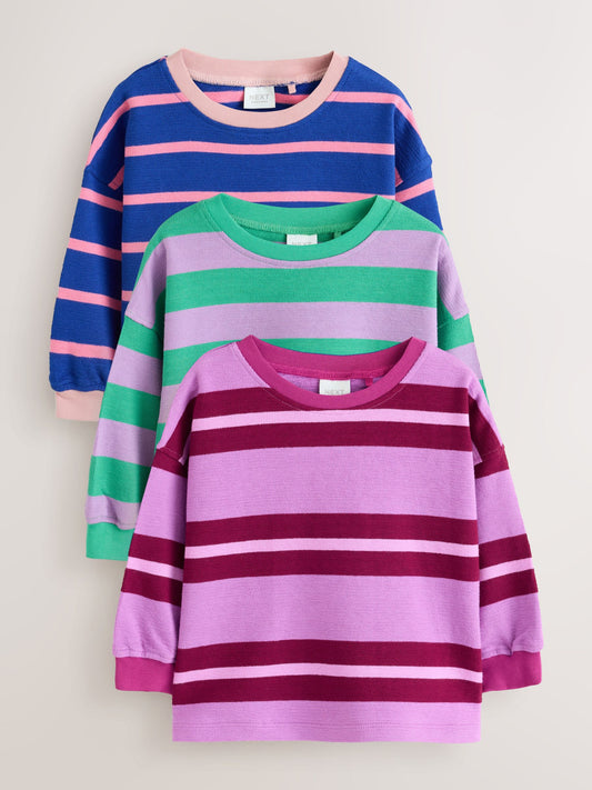 Dsiney Kidz - Purple Stripe Stripe T-Shirts 3PK (3mths-7yrs) image 1
