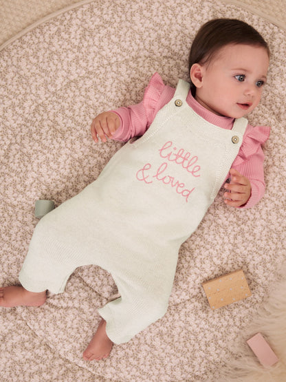 Dsiney Kidz - Ecru Knit Baby Bodysuit & Dungaree 2 Piece Set (0mths-2yrs) image 1