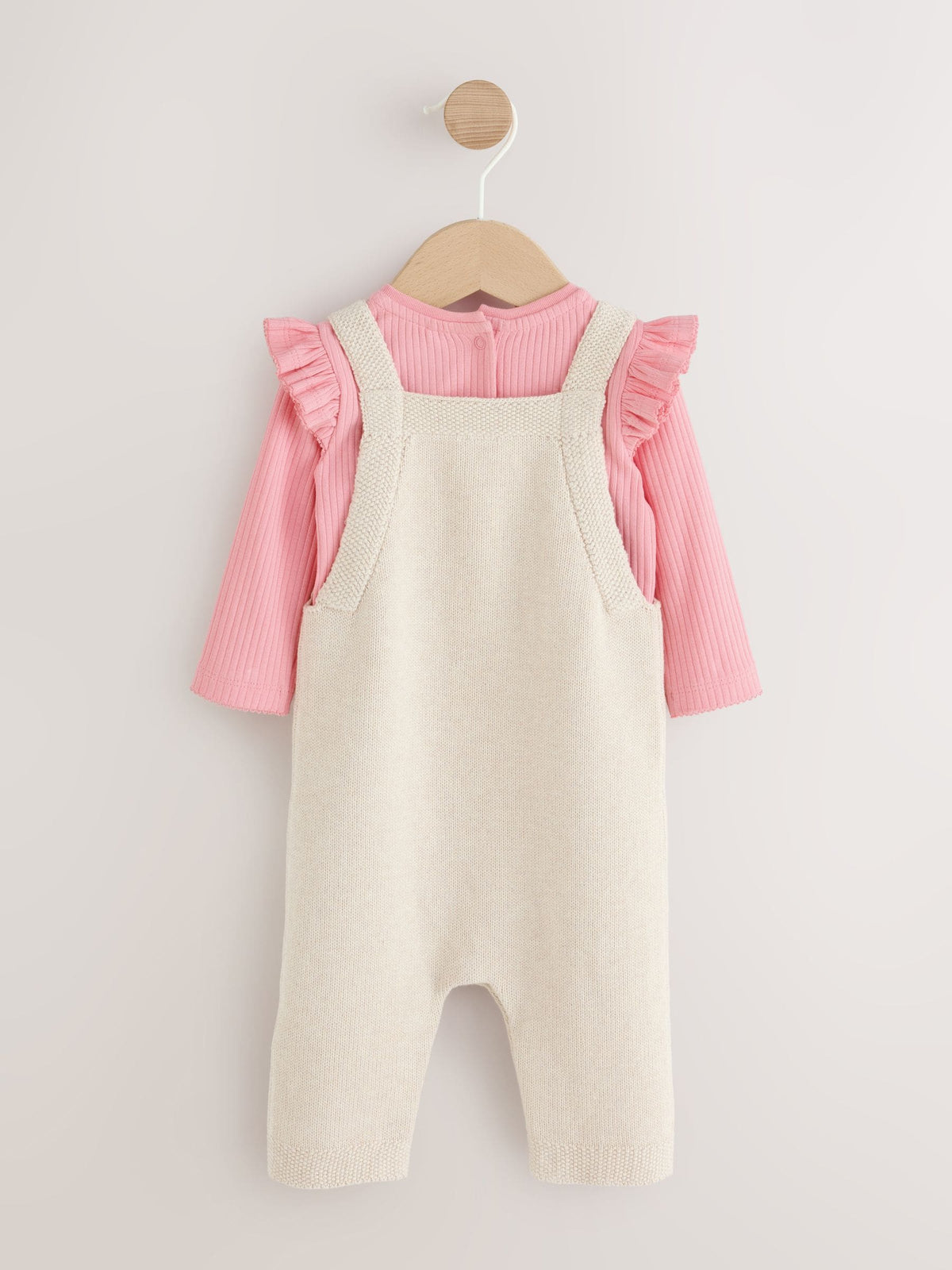 Dsiney Kidz - Ecru Knit Baby Bodysuit & Dungaree 2 Piece Set (0mths-2yrs) image 7