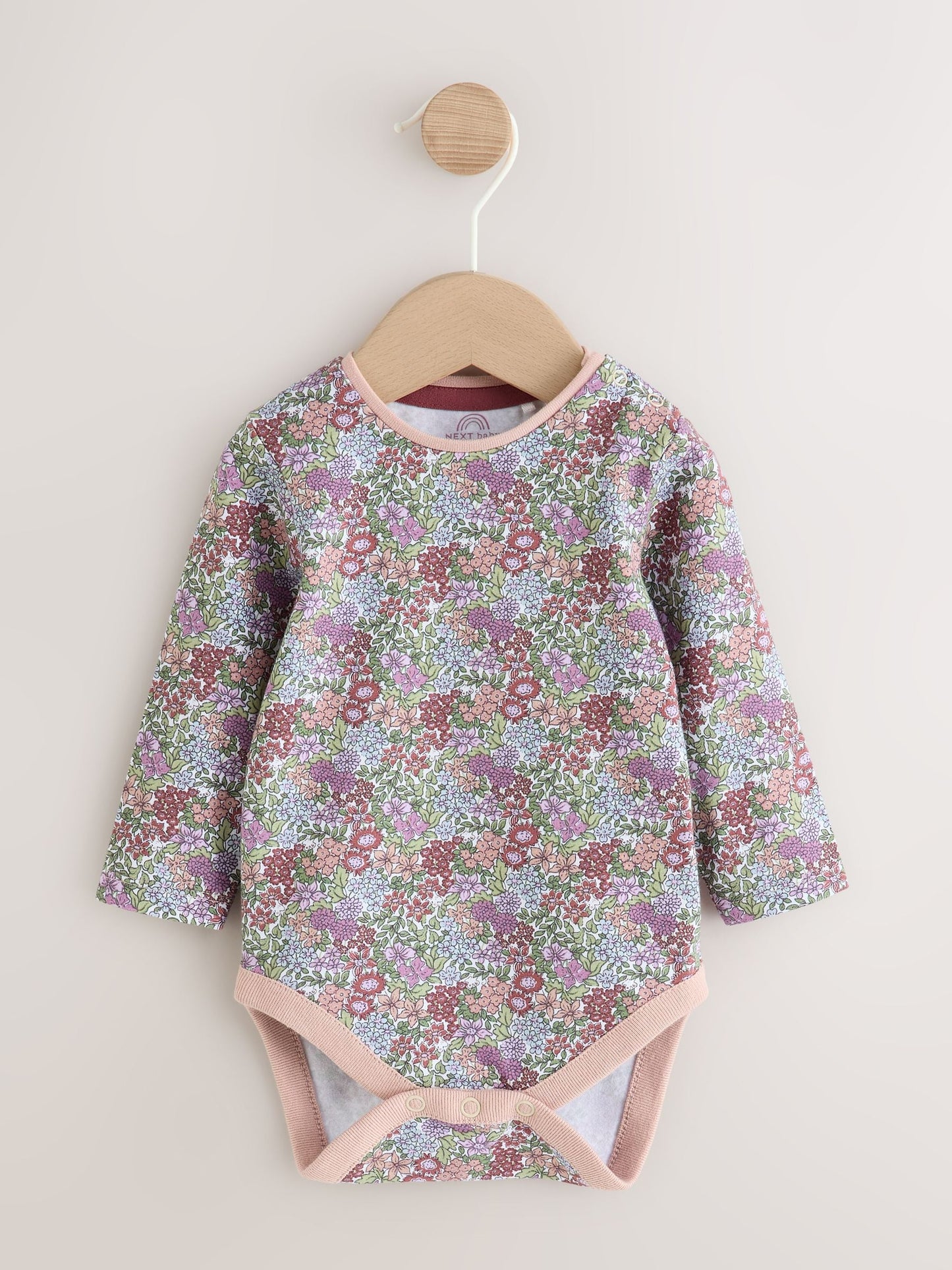 Chocolate Brown Corduroy Baby Long Sleeve Bodysuit And Dungarees 2 Piece Set (0mths-2yrs) image 2