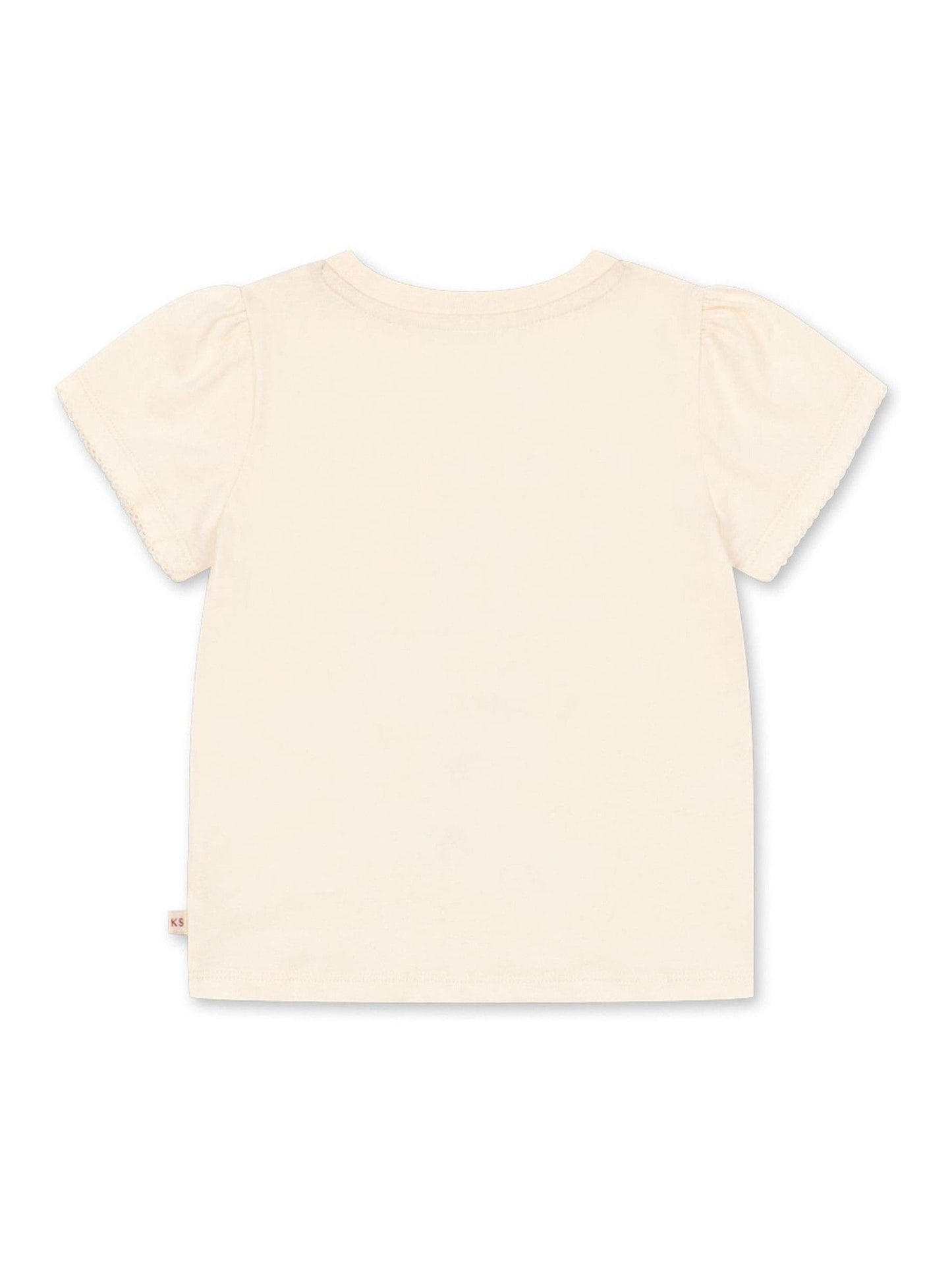 Konges Sløjd Cream Famo Mon Cherry Print Puff Sleeve T-Shirt image 2