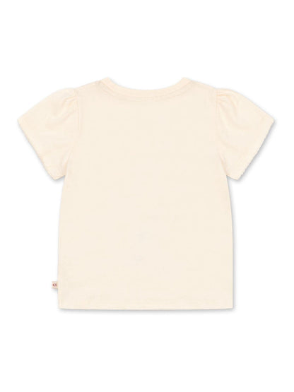 Konges Sløjd Cream Famo Mon Cherry Print Puff Sleeve T-Shirt image 2