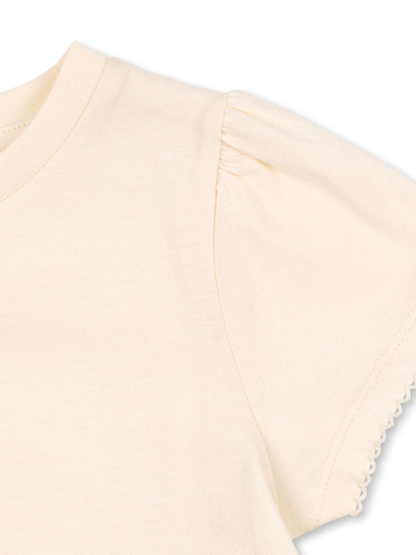 Konges Sløjd Cream Famo Mon Cherry Print Puff Sleeve T-Shirt image 3