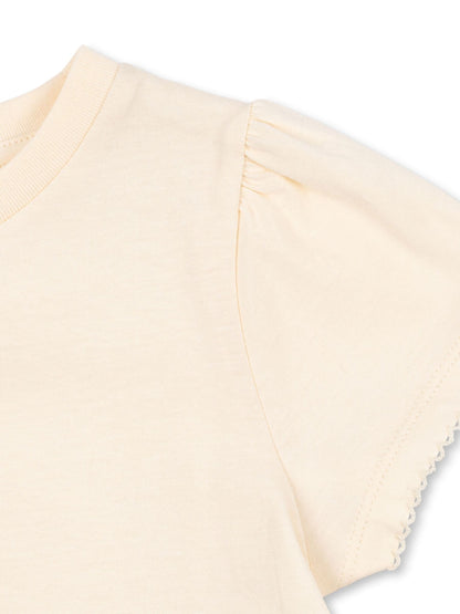 Konges Sløjd Cream Famo Mon Cherry Print Puff Sleeve T-Shirt image 3