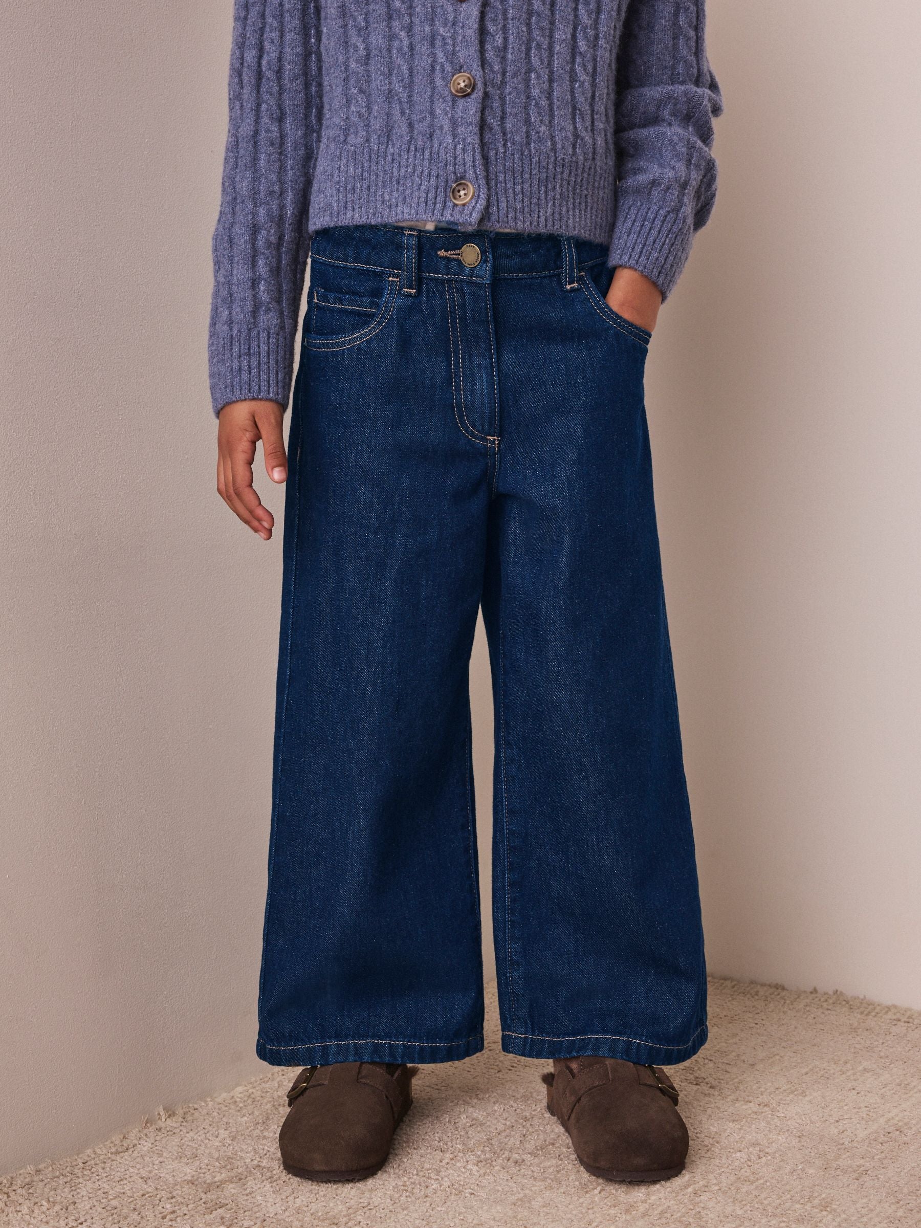 Dsiney Kidz - Rinse Wash Wide Leg Jeans (3-16yrs) image 1
