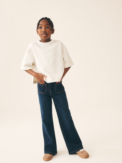 Dsiney Kidz - Blue Rinse Wash Denim Flared Trousers (3-16yrs) image 1