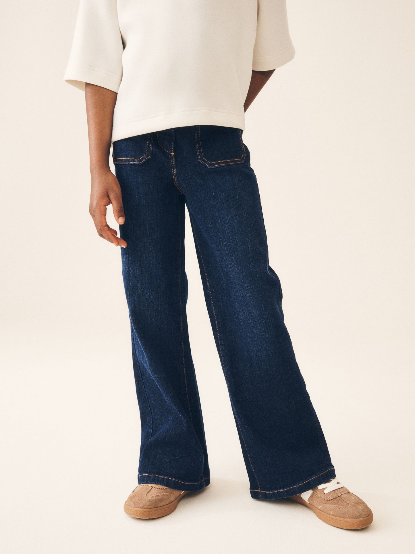 Dsiney Kidz - Blue Rinse Wash Denim Flared Trousers (3-16yrs) image 3