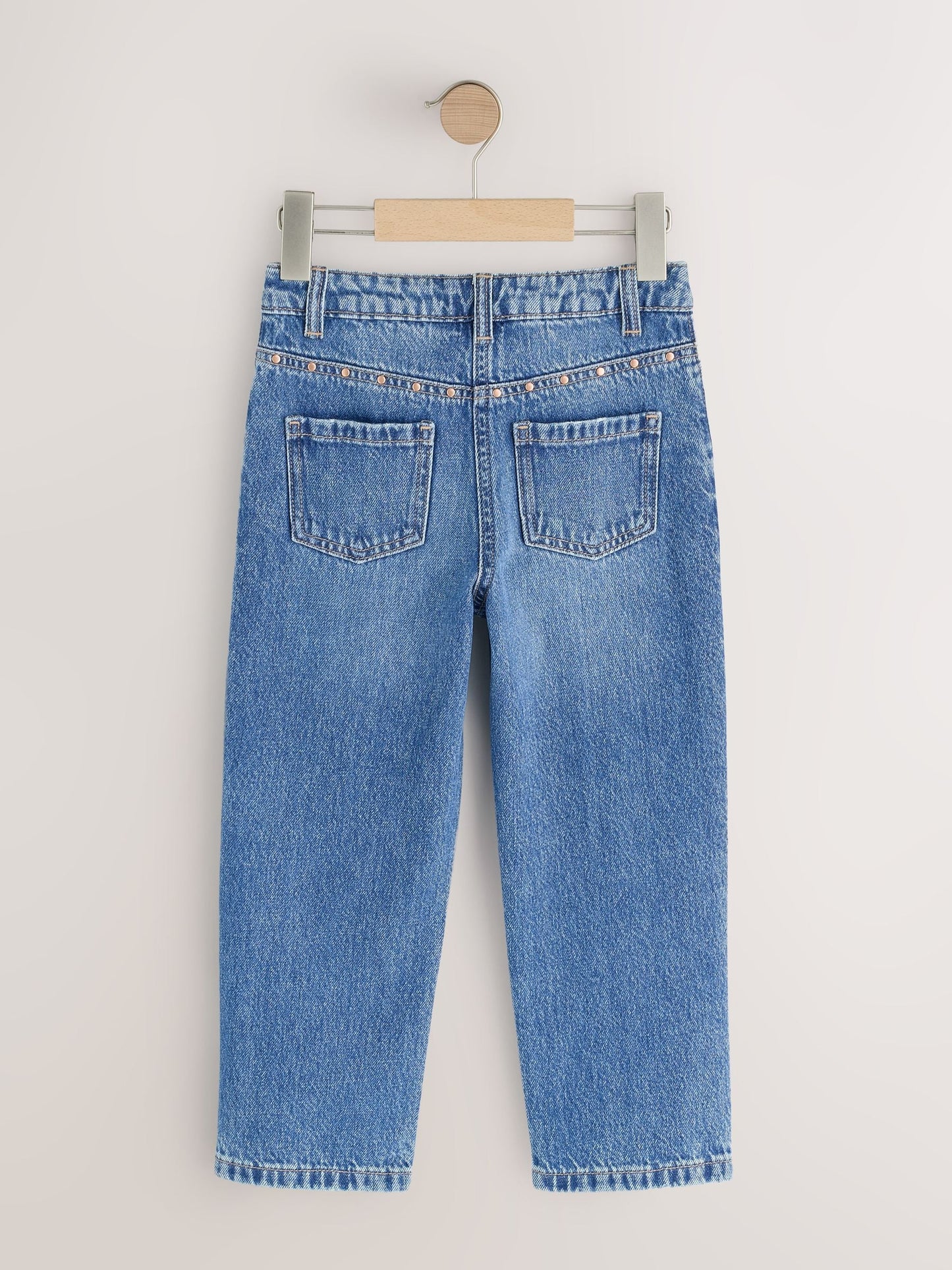 Dsiney Kidz - Mid Wash Stud Pocket Detail Straight Leg Jeans (3-16yrs) image 6