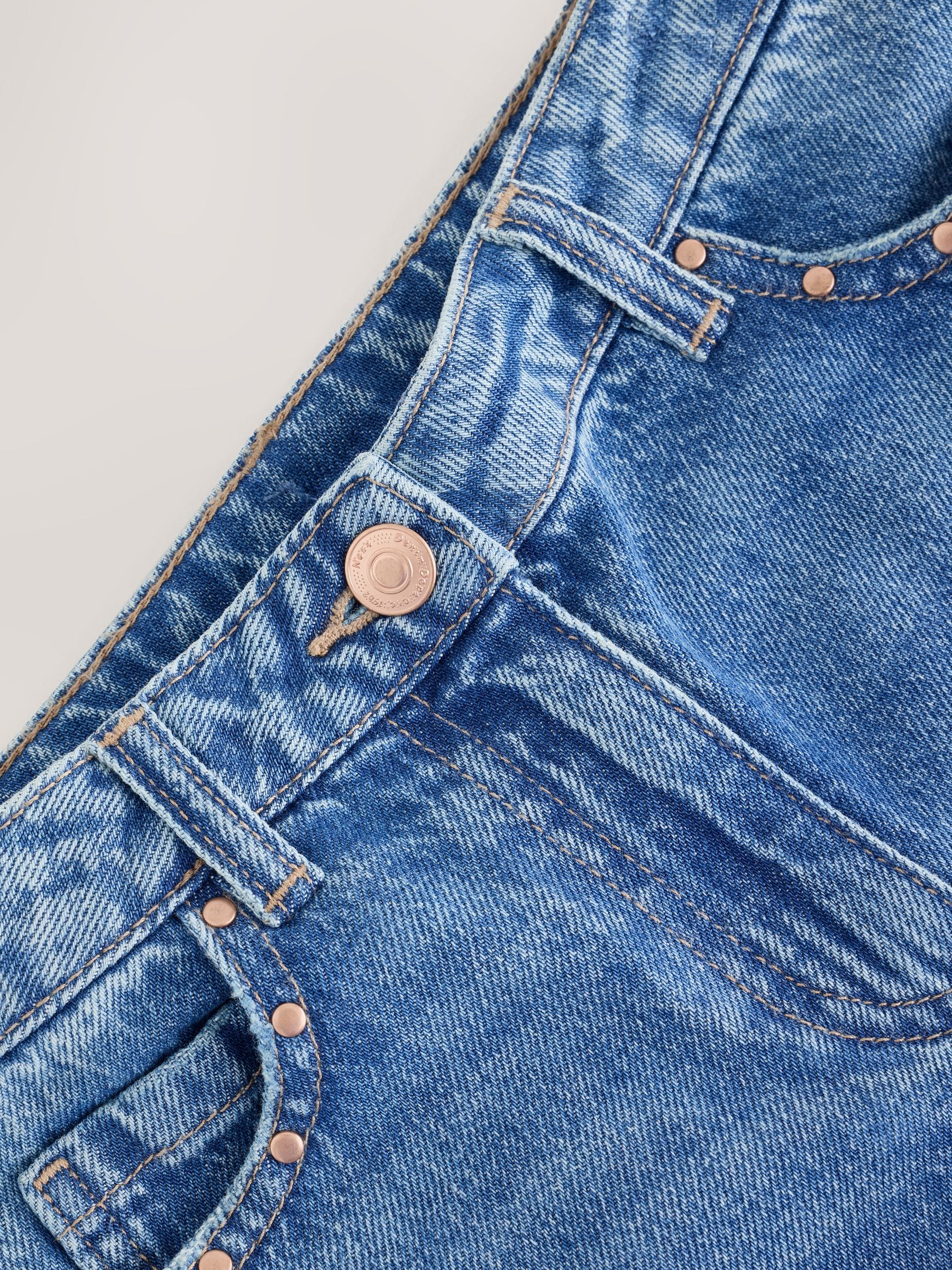 Dsiney Kidz - Mid Wash Stud Pocket Detail Straight Leg Jeans (3-16yrs) image 8