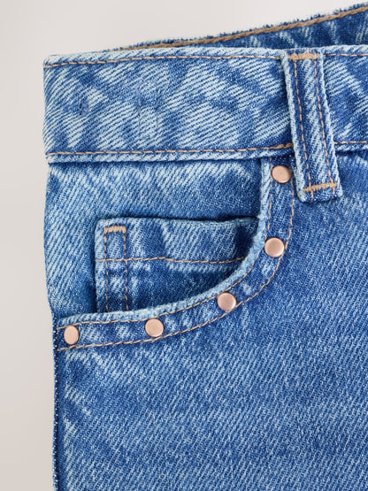 Dsiney Kidz - Mid Wash Stud Pocket Detail Straight Leg Jeans (3-16yrs) image 9