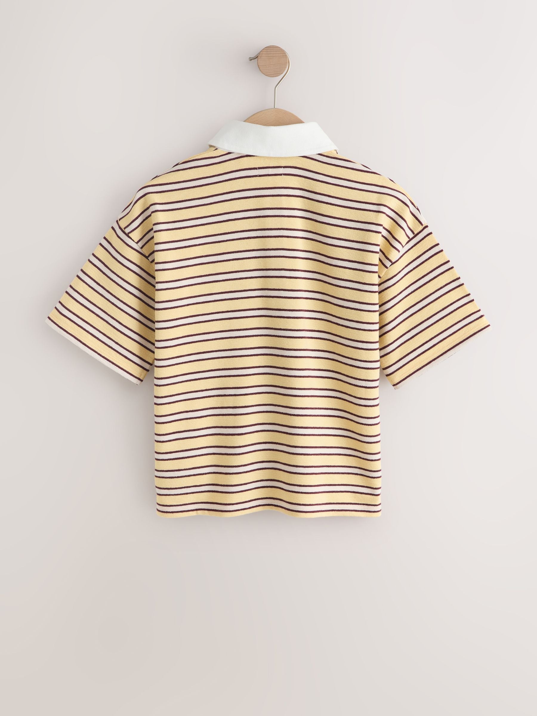 Dsiney Kidz - Yellow Stripe Short Sleeve Rugby Top (3-16yrs) image 6