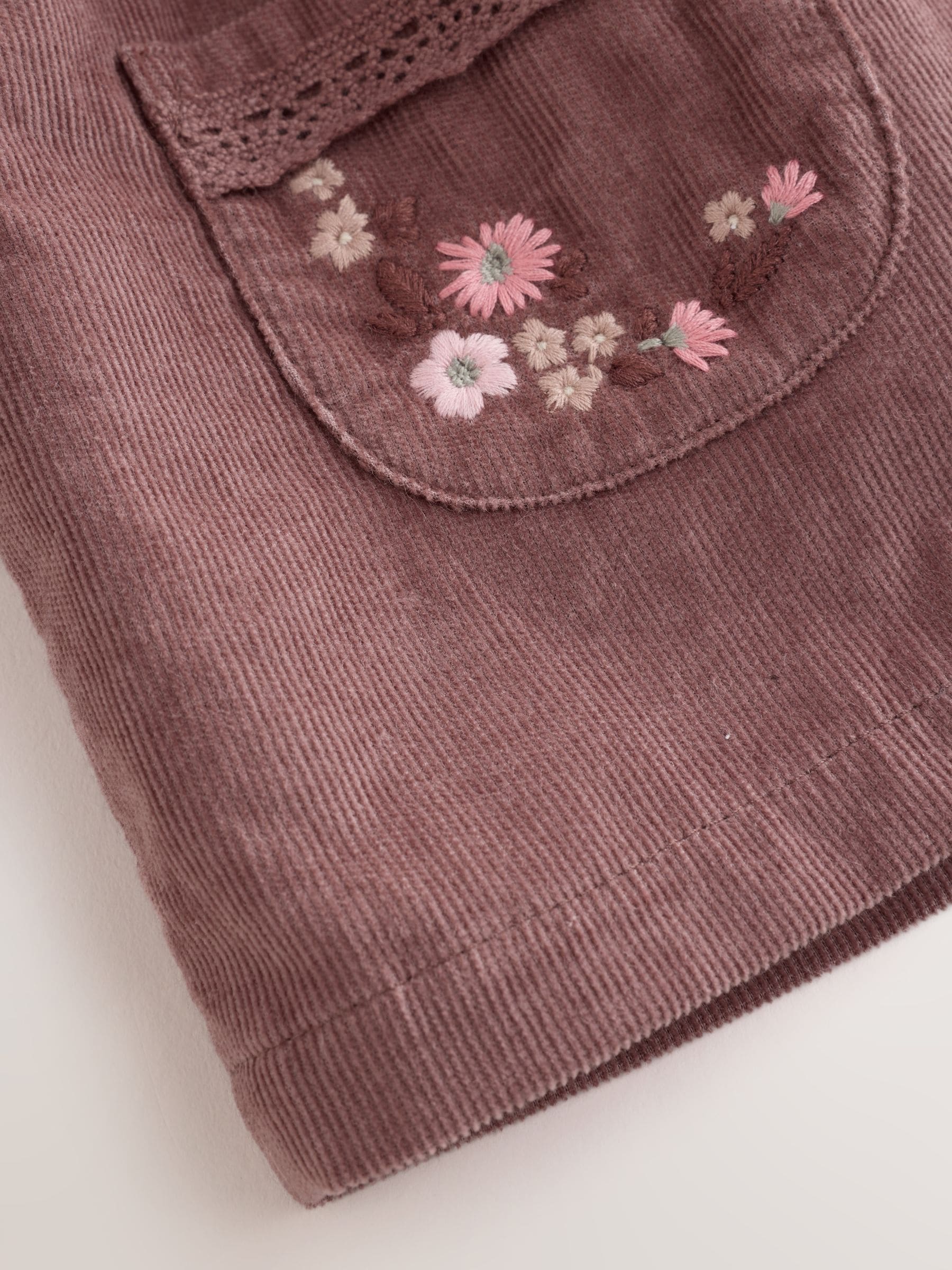 Dsiney Kidz - Chocolate Brown Floral Baby Pinafore Bodysuit And Tights 3 Piece Set (0mths-2yrs) image 8