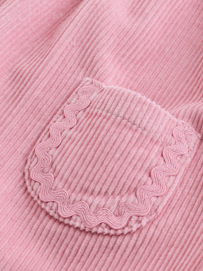 Pink Cord Baby Bodysuit And Pinafore Set 2 Piece (0mths-2yrs) image 7