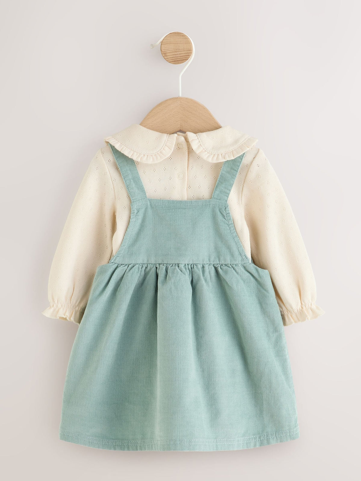 Dsiney Kidz - Teal Blue Baby Pinafore Bodysuit And Tights 3 Piece Set (0mths-2yrs) image 6