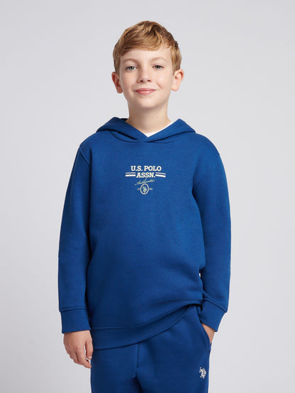 Dsiney Kidz - U.S. Polo Assn Blue Script Graphic Hoodie & Joggers Set image 3