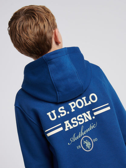 Dsiney Kidz - U.S. Polo Assn Blue Script Graphic Hoodie & Joggers Set image 5