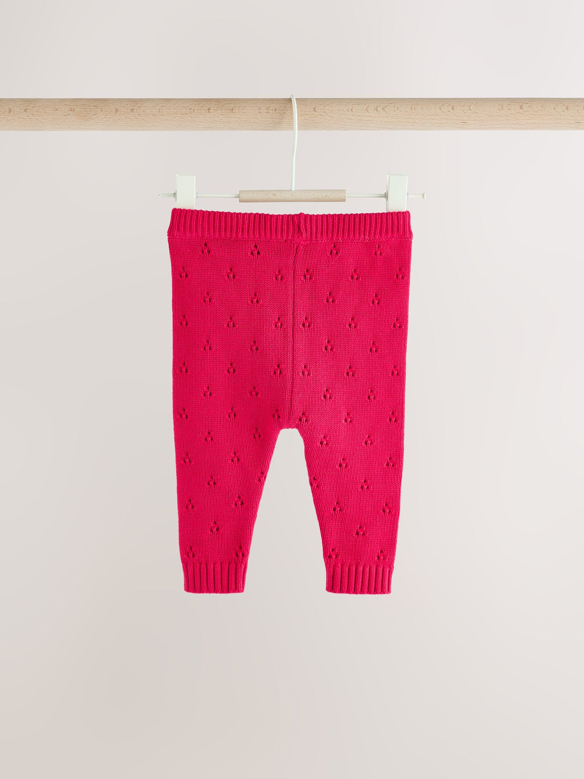 Red Stripe Knitted Bow Cardigan and Leggings Baby 2 Piece Set (0mths-2yrs) - image 12