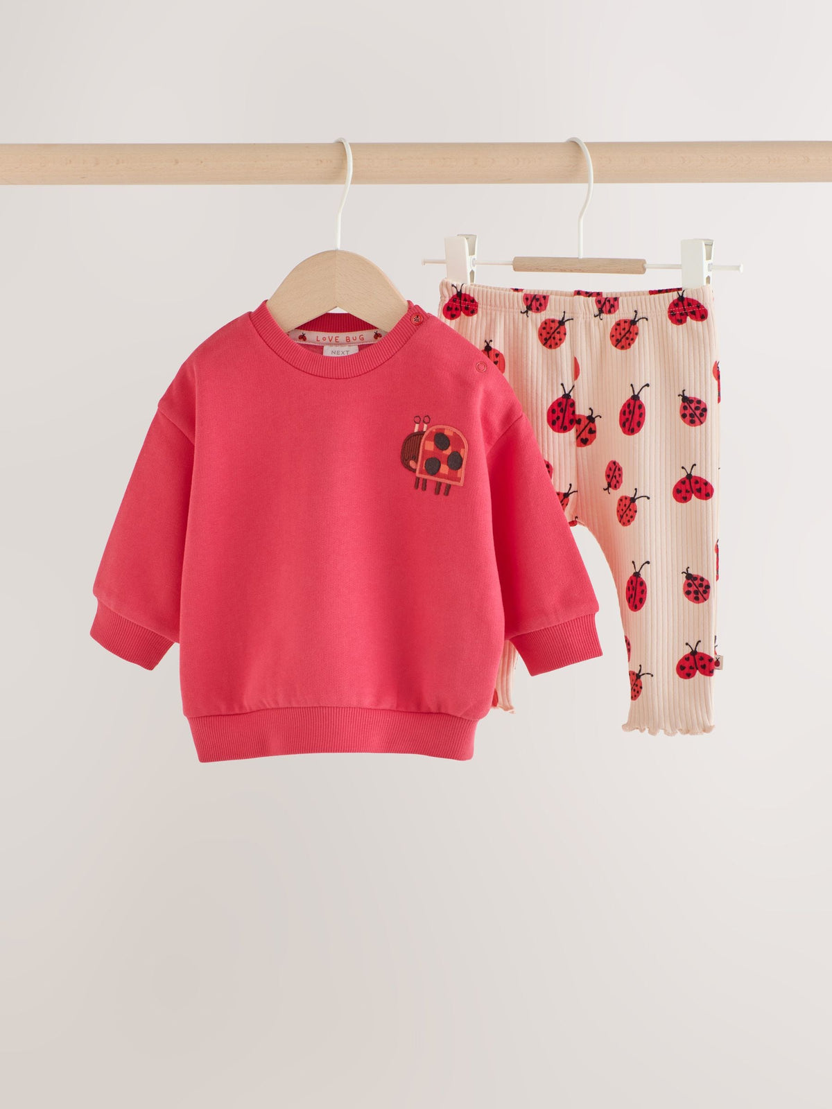 Red Ladybird Sweat Top and Leggings Set (0mths-2yrs) - image 1