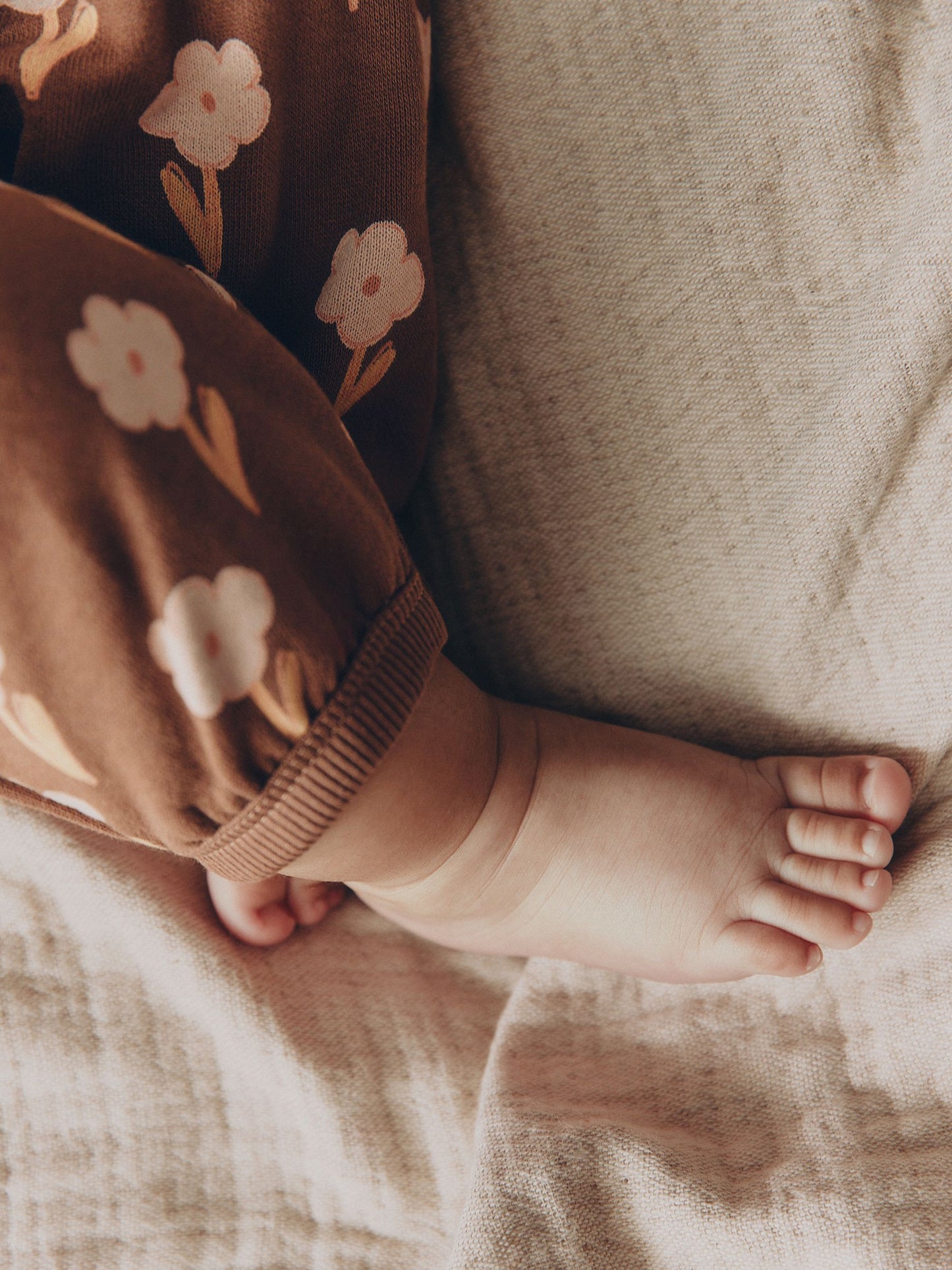 Chocolate Brown Sweat Baby Romper (0mths-2yrs) image 4