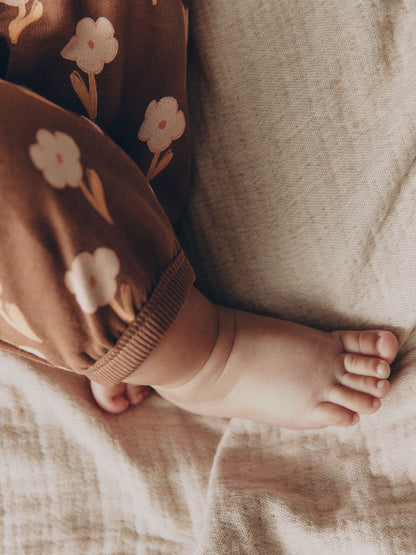 Chocolate Brown Sweat Baby Romper (0mths-2yrs) image 4
