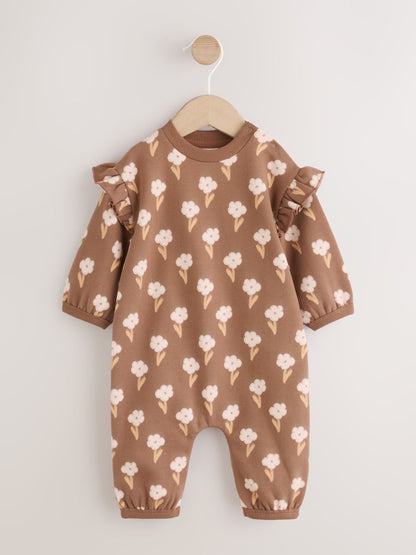 Chocolate Brown Sweat Baby Romper (0mths-2yrs) image 5