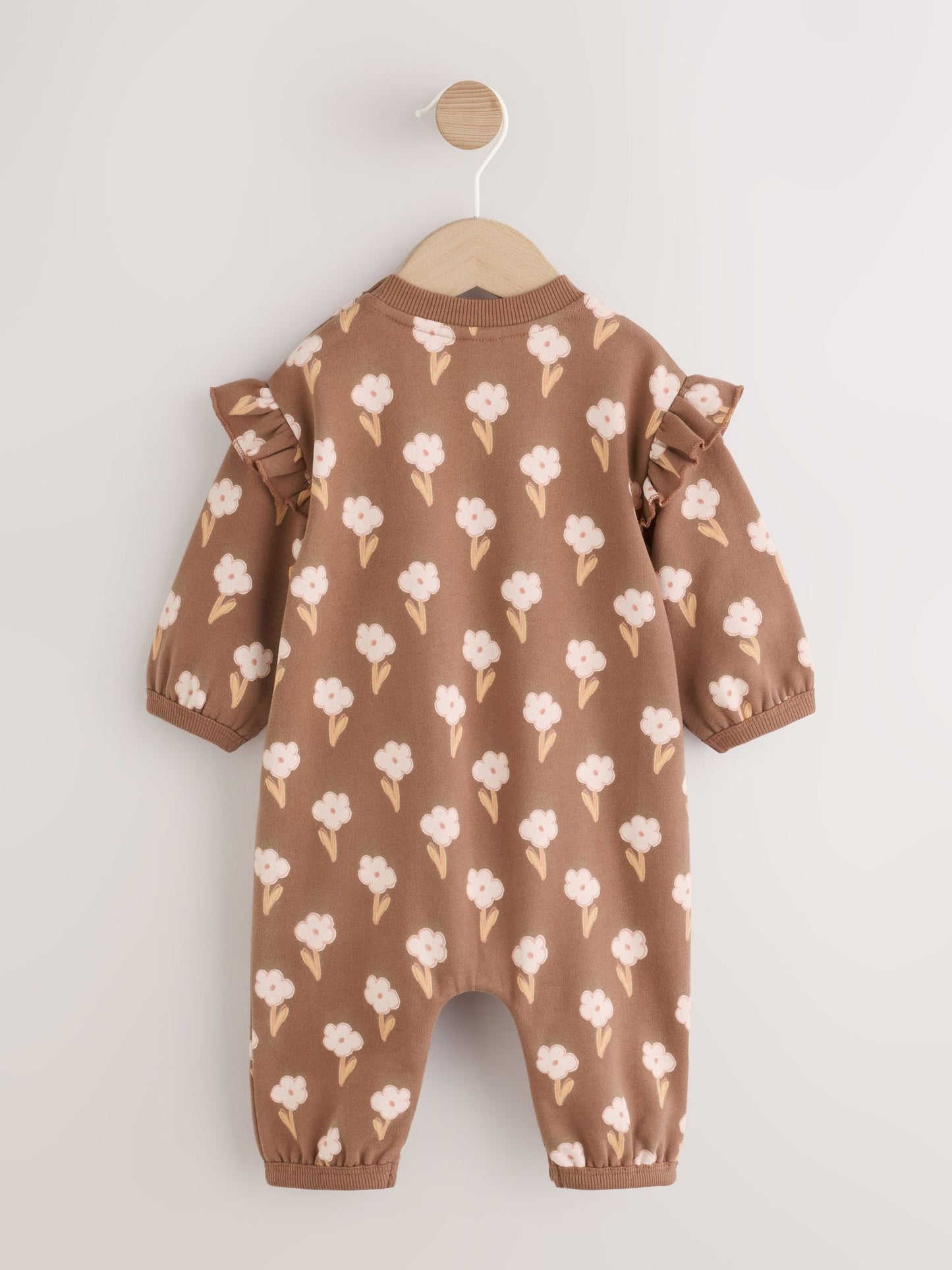 Chocolate Brown Sweat Baby Romper (0mths-2yrs) image 6