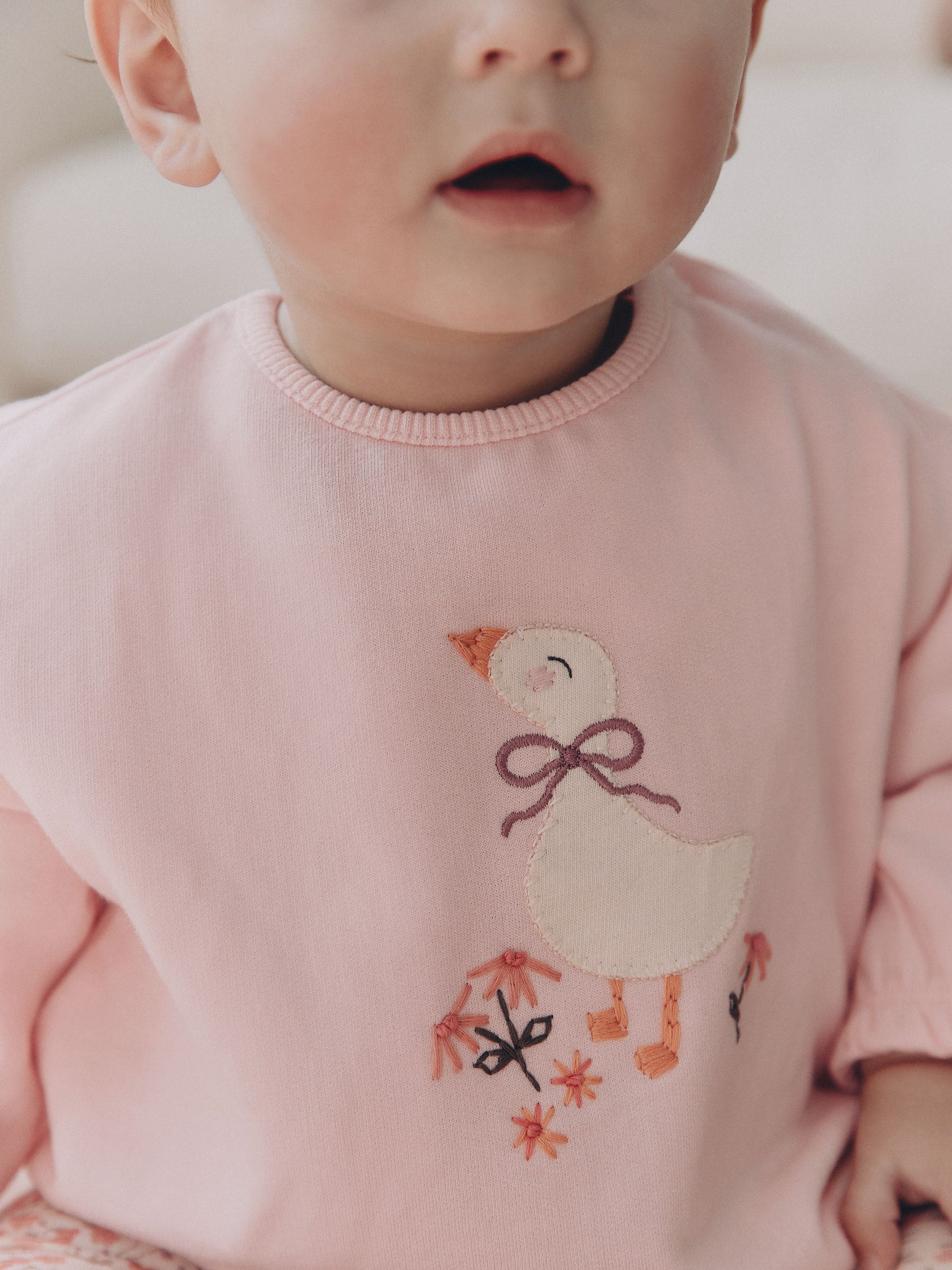 Pink Duck Sweat Top and Leggings Set (0mths-2yrs) image 3